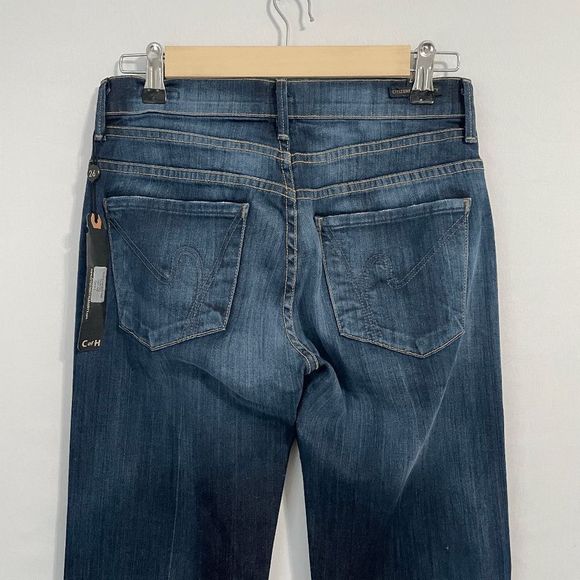 NWT Citizens of Humanity Hutton Medium Rise Wide Leg Women's Blue Jeans Size 26 - Picture 7 of 11